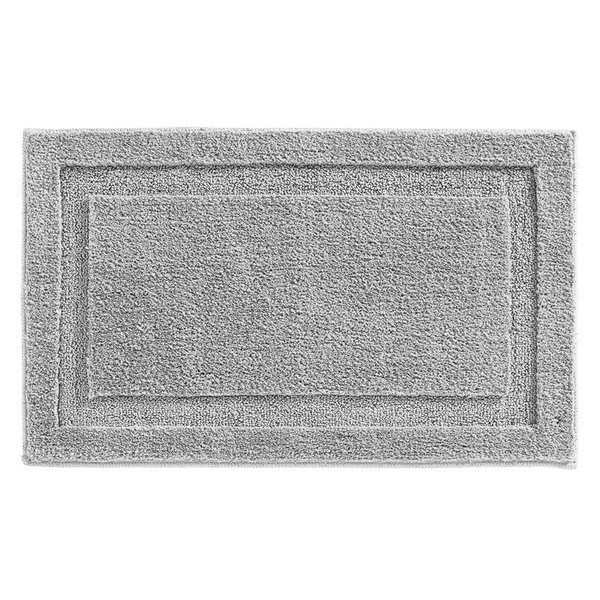 Interdesign iDesign 34 in. L X 21 in. W Gray Microfiber Polyester Bath Spa Rug 17058